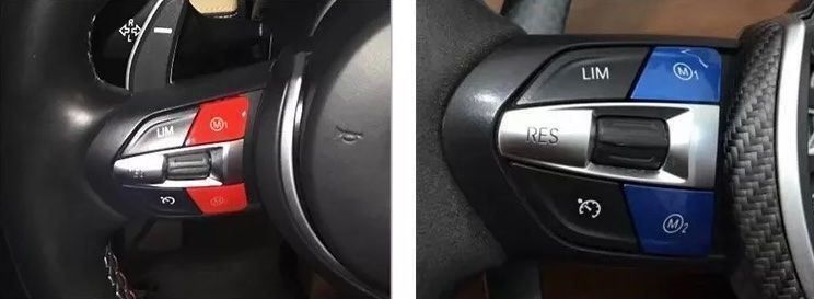 Tutti pezzi di ricambio auto: BMW M1 M2 Taste in Rot oder Blau – Nuovo e nell'imballaggio originale da Volketswil venduto da Willis-Autoteile 1