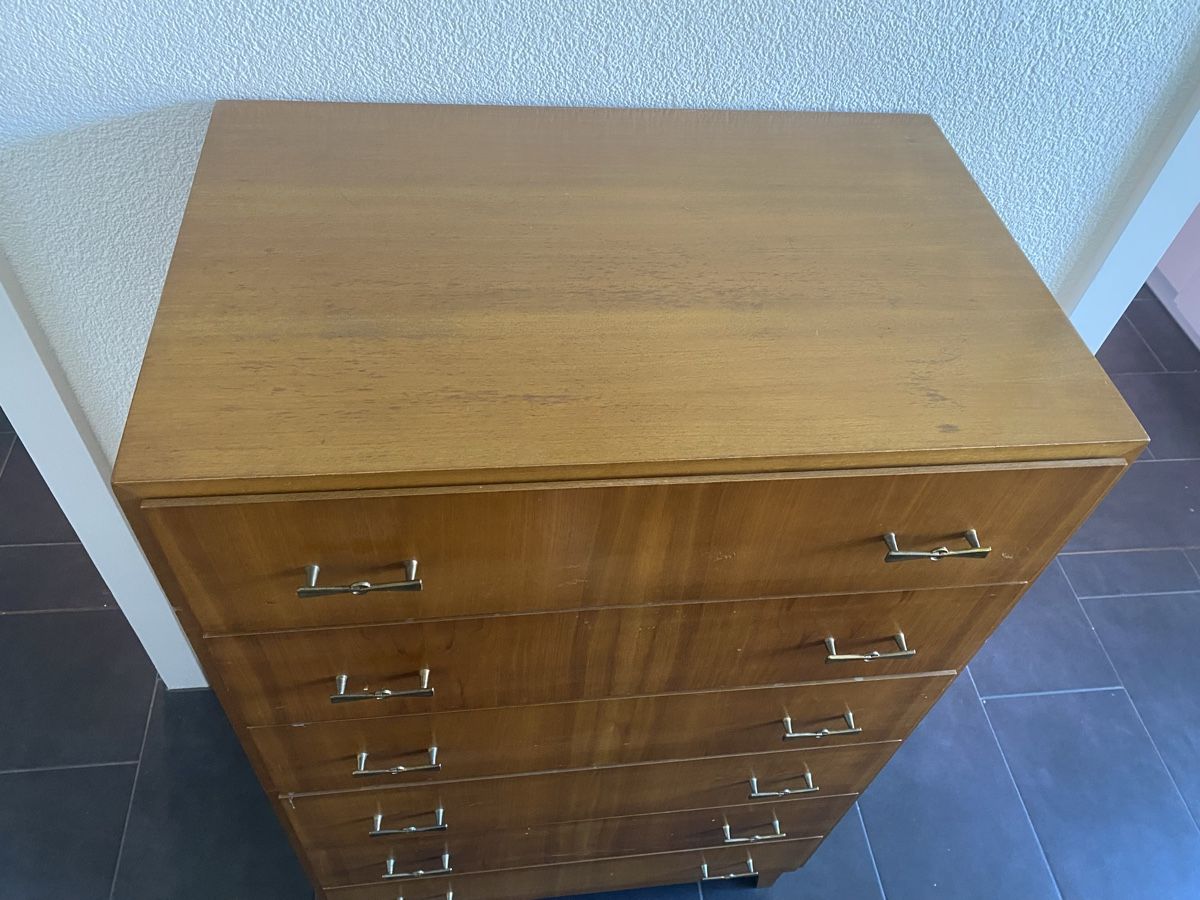 Cassettiere: Retro Kommode 6 Schubladen Mid-Century Design – Usato da Grenchen venduto da Vintagewatchoverdose 3