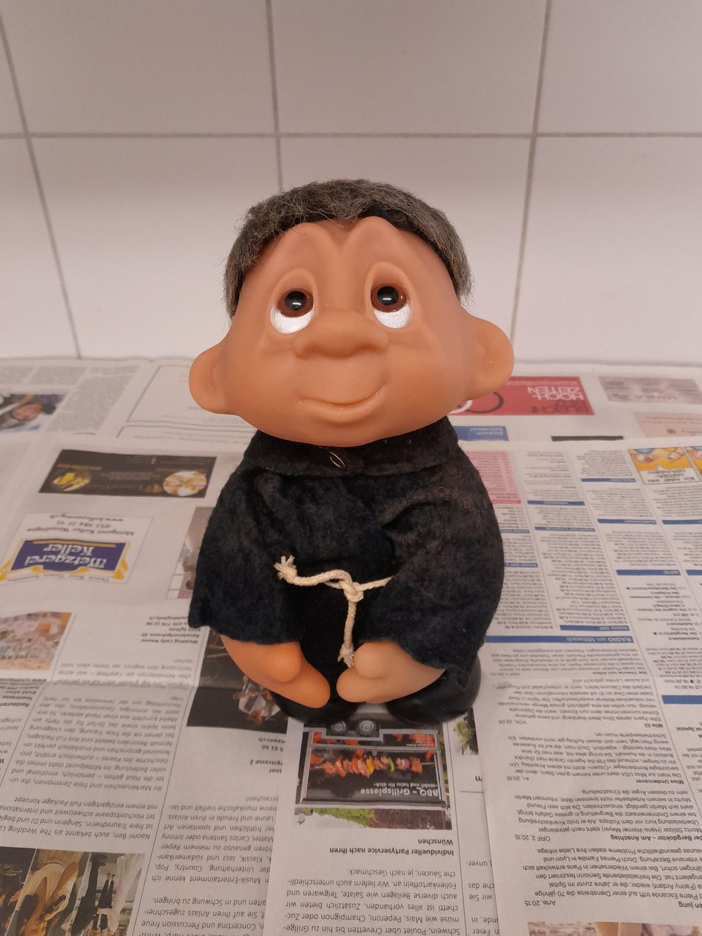 Statuette: Original Thomas Dam Troll Mönch ca. 23cm – Usato da Rüti ZH venduto da Alemanni