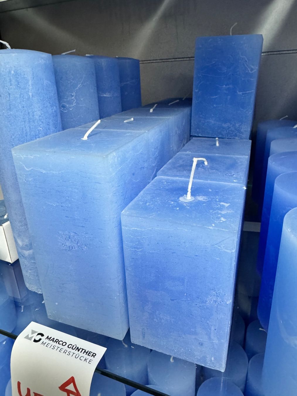 Candele: 045 Posten Raureif Kerzen hellblau aus Liquidation – Nuovo (secondo la descrizione) da Derendingen venduto da Meisterstuecke 3