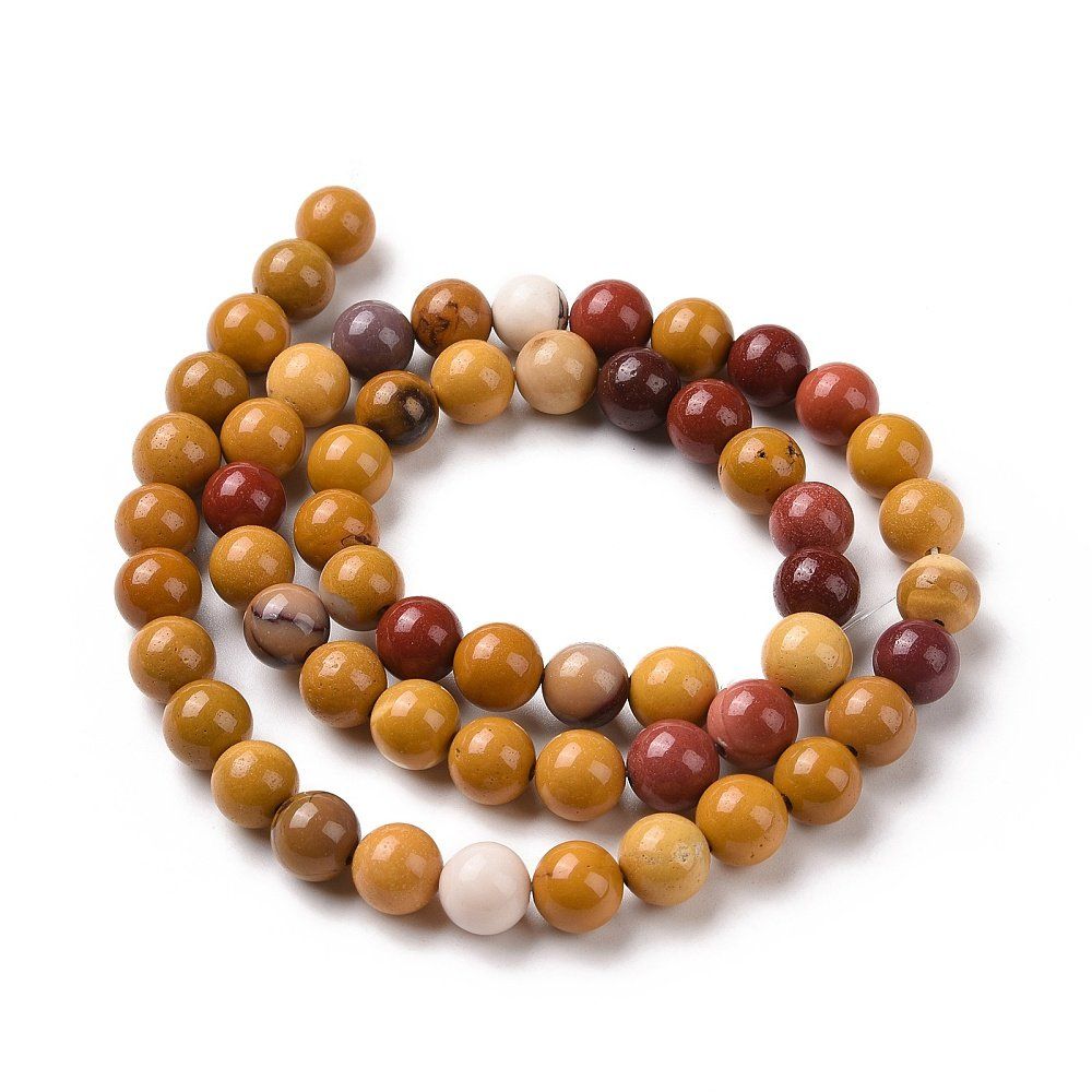 Pietre preziose: Mookaite 6mm 1 Strang – Nuovo (secondo la descrizione) da Alpnachstad venduto da perlengaby 3