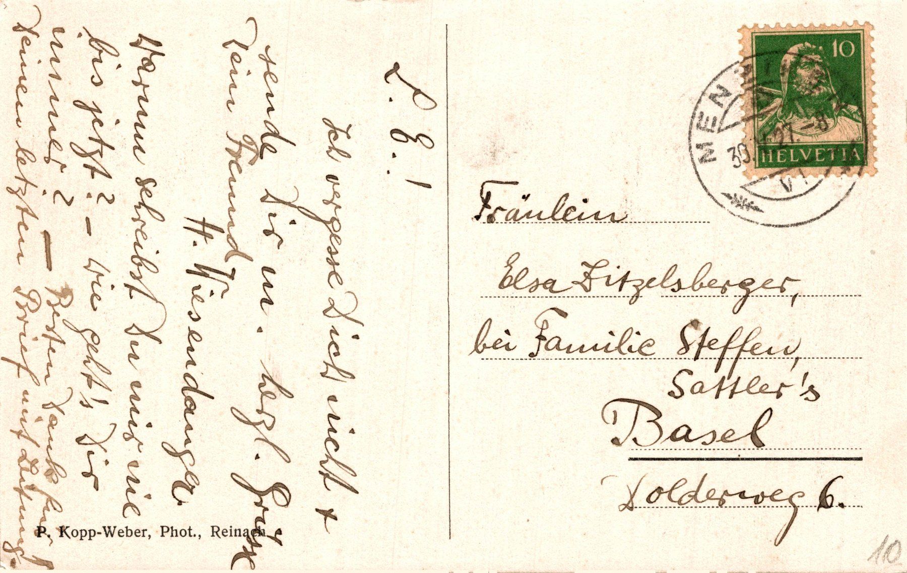 Cartoline postali: Menziken (Aargau) – Usato da Bronschhofen venduto da Astore 1