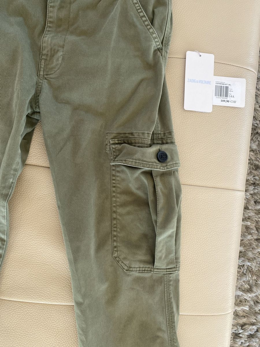 Zadig & Voltaire Pantaloni: Zadig & Voltaire Cargohose olive Size 14A-S – Nuovo (secondo la descrizione) da Meggen venduto da 6003Luzern 3