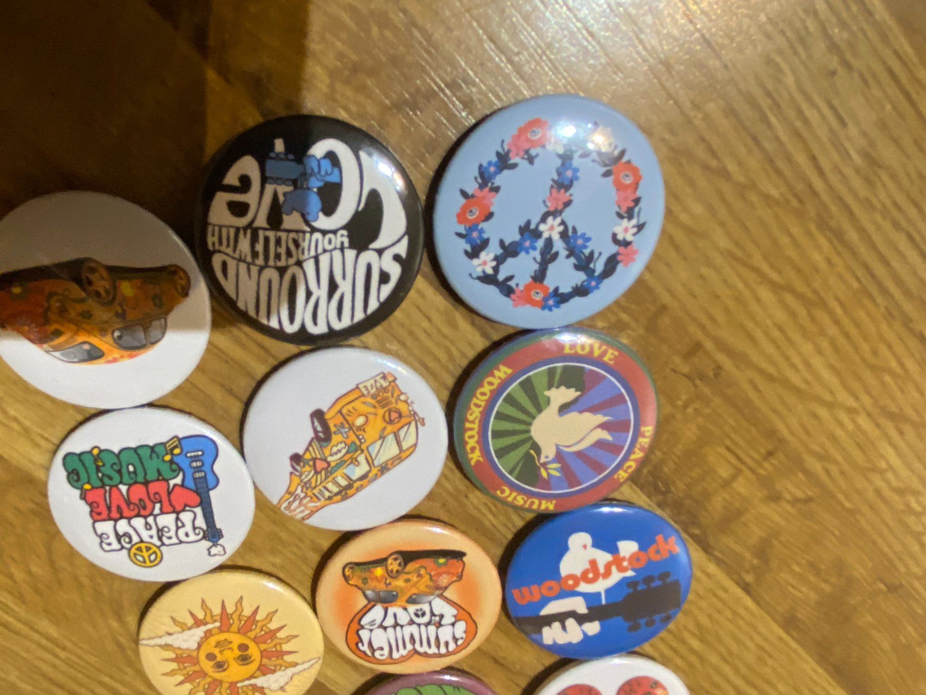 Magnete: Woodstock Magnete Love & Peace – Neu (gemäss Beschreibung) aus Basel von FatCatPacksTheRatt 2