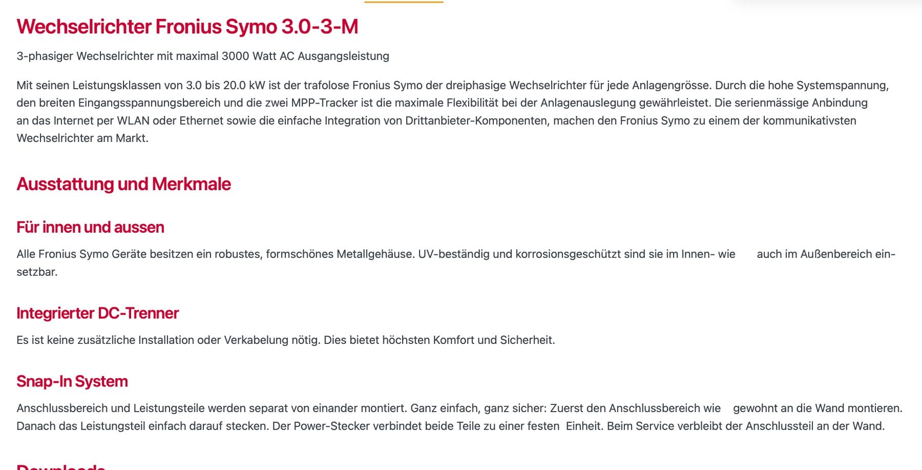 Fronius Inverter: Wechselrichter Fronius Symo 3.0-3-M – Usato da Pfäffikon SZ venduto da Smile6870 3