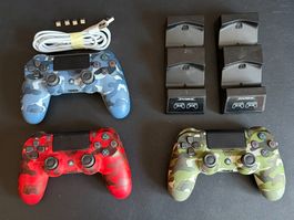 Playstation 4 Controller + Ladestation