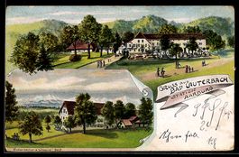 Künstler-AK Oftringen /Aargau, Kurhaus Bad Lauterbach, Total