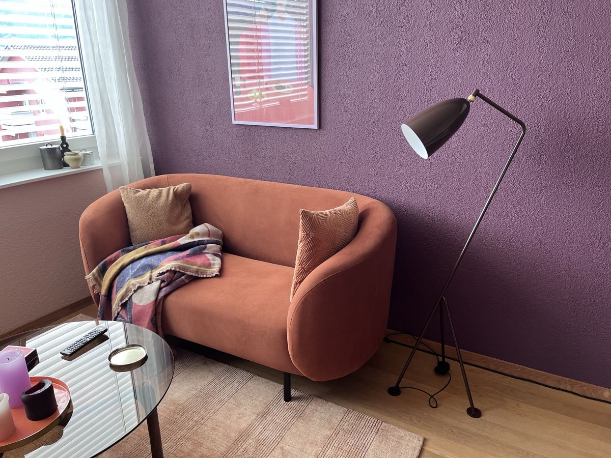 Beliani Sofas: Samtsofa orange im Art Deco-Stil – Gebraucht aus Adliswil von Flo049 1