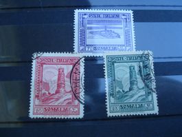 3 alte Marken Poste Italiane Somalia */o