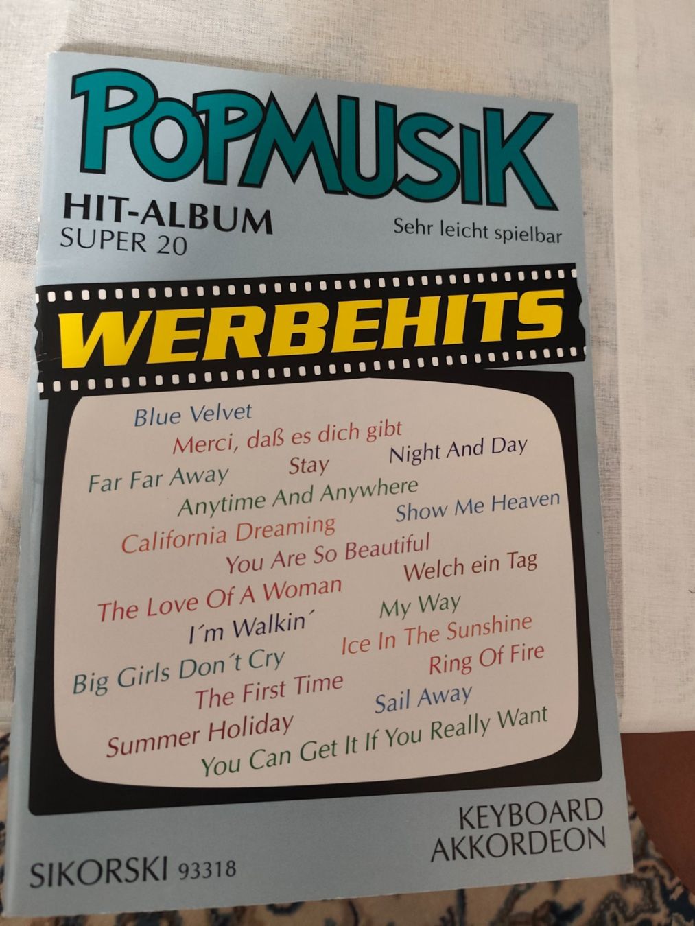 Bücher: Notenbuch Popmusik Hit-Album Werbehits – Gebraucht aus Eschenbach LU von Orchi