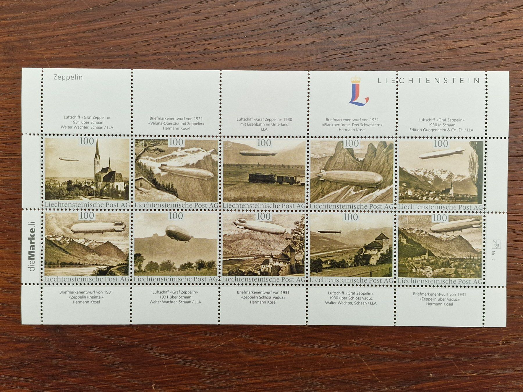 Tutti i francobolli: FL 2014 Kollektionsbogen ZEPPELIN ** – Nuovo (secondo la descrizione) da Aesch LU venduto da briefmarken.uray