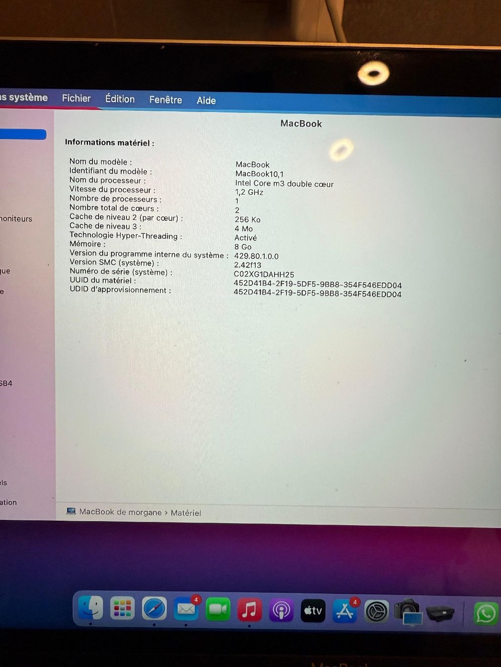 Apple Notebook: Macbook 💻 2017 256gb comme neuf – Usato da Cheseaux sur Lausanne venduto da claudio1004 3