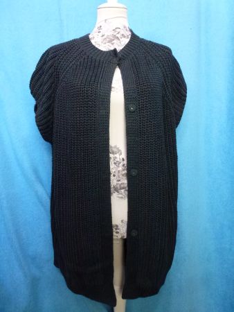 MARC O POLO PULLOVER OHNE ARM GR XL DRUCKKNÖPFE PETROL NEU