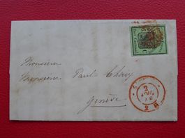 GROSSER ADLER 1848, Nr.6 auf sauberem BRIEF, Kat: 5'000.-+AT