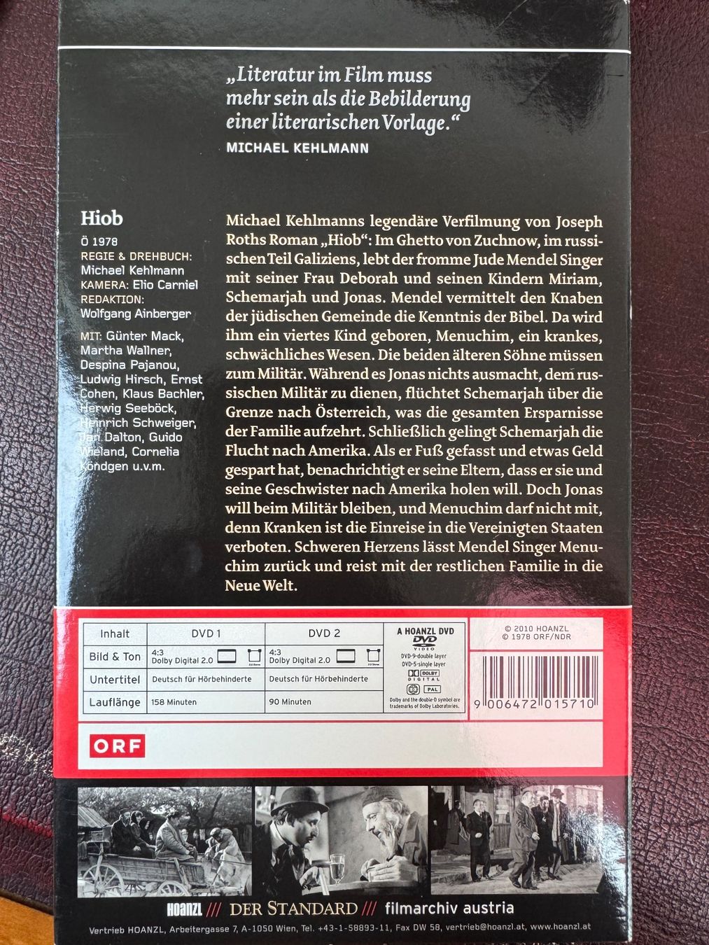 Tutti i DVDs: DVD Hiob – Usato da Emmenbrücke venduto da Balmoral 1