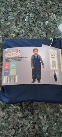 Kinder Regenhose Gr. 86/92 navy blau, winddicht, wasserdicht