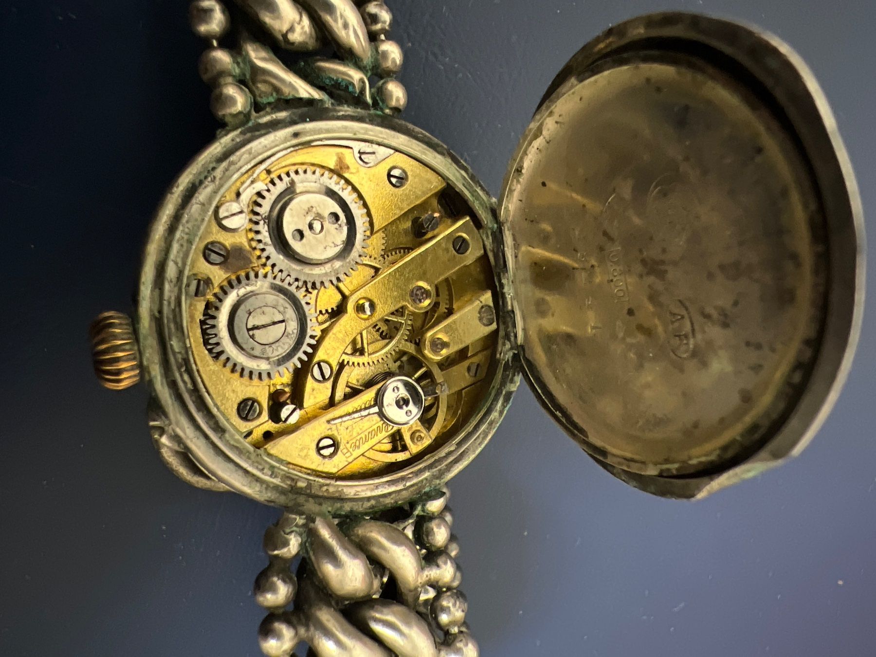 Uhren: Vintage Uhr silber 30 mm – Gebraucht aus Pfeffingen von  4