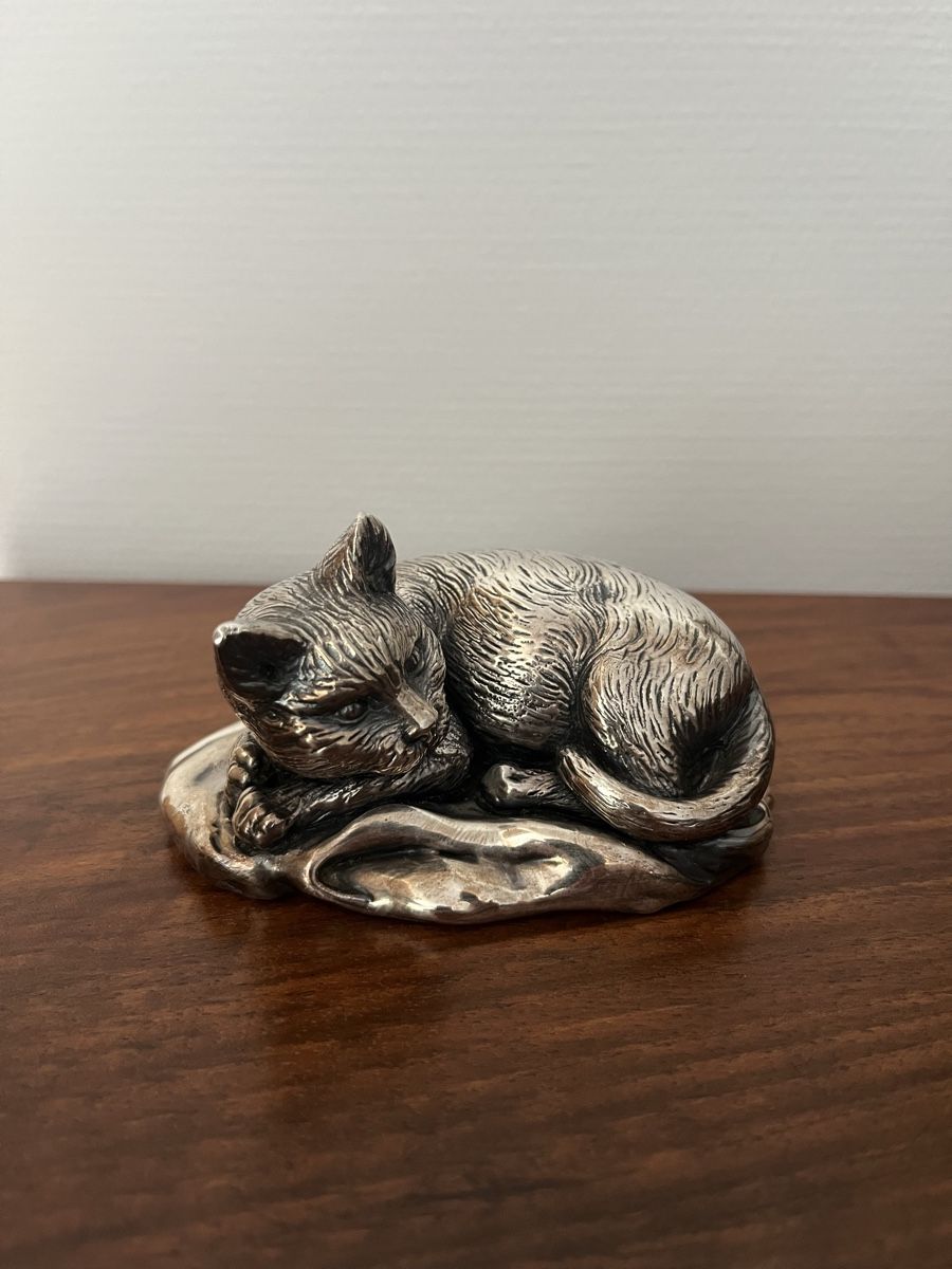Statuette: Silber 925 Katze signiert – Usato da Giffers venduto da uhlenhaut