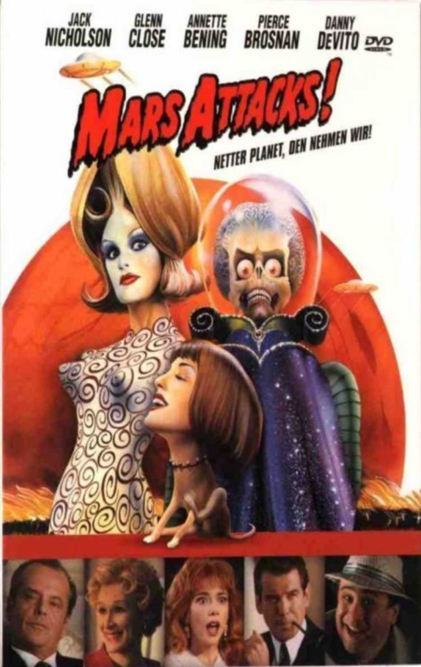 Tutti i DVDs: Mars Attacks! (von Tim Burton, mit Jack Nicholson) – Usato da Brunnen venduto da Barfly5