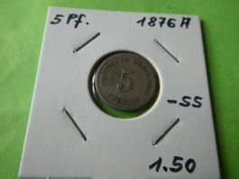 Dt. Reich 1876 A, 5 Pfennig