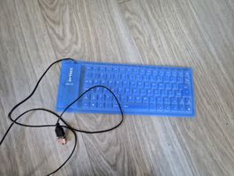 Clavier souple pliable Bytecc bleu USB non testé