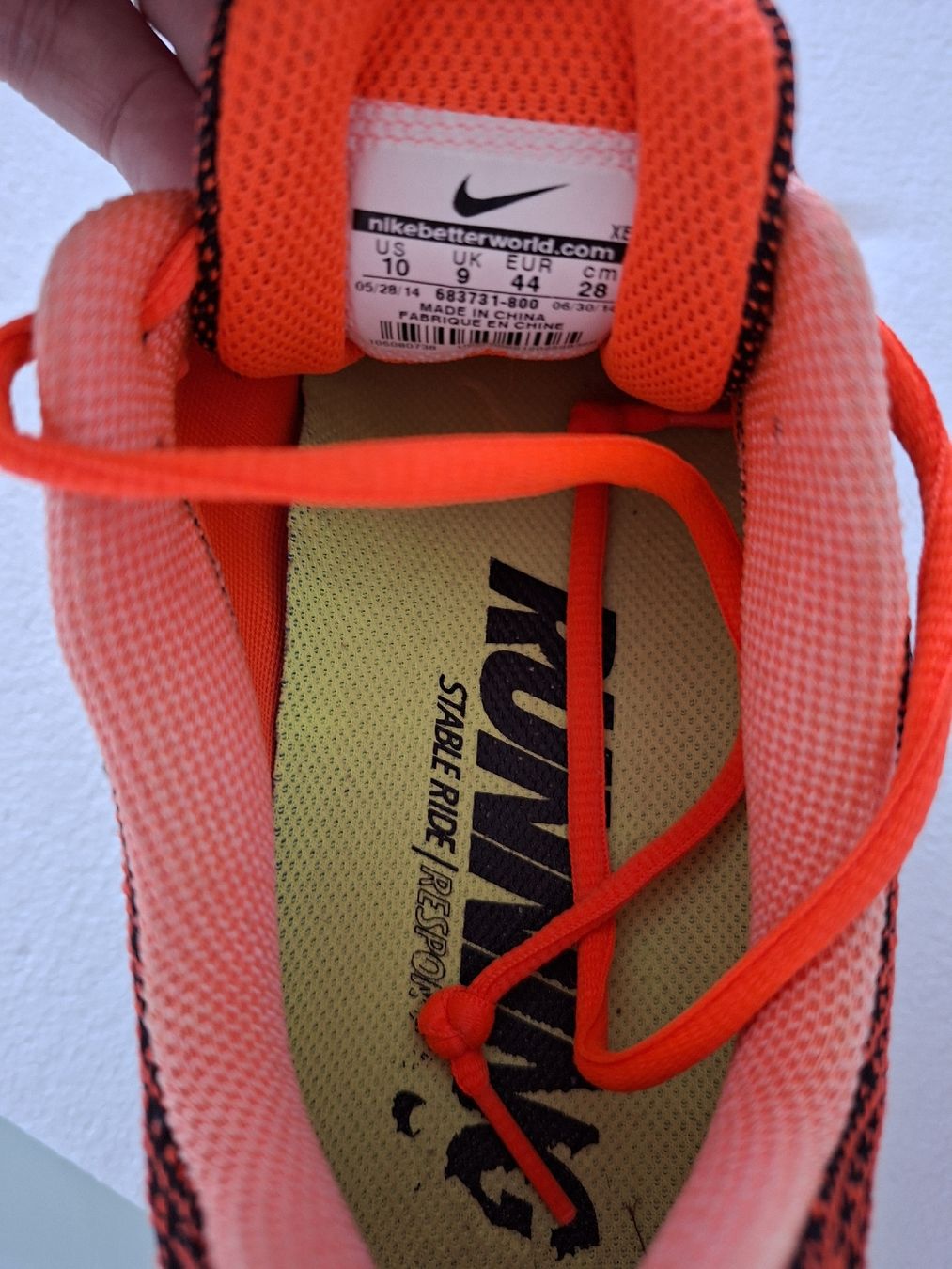 Scarpe da uomo: Chaussures de course Nike Structure 18 noires, orange – Usato da Renens VD venduto da ser_j2fn 2