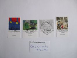 Voll Ort Ersttagsstempel 8755 Ennenda