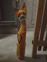 deko Katze aus Holz
