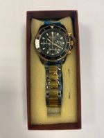 Chronograph Herren Uhr, bicolor, neu in Schachtel