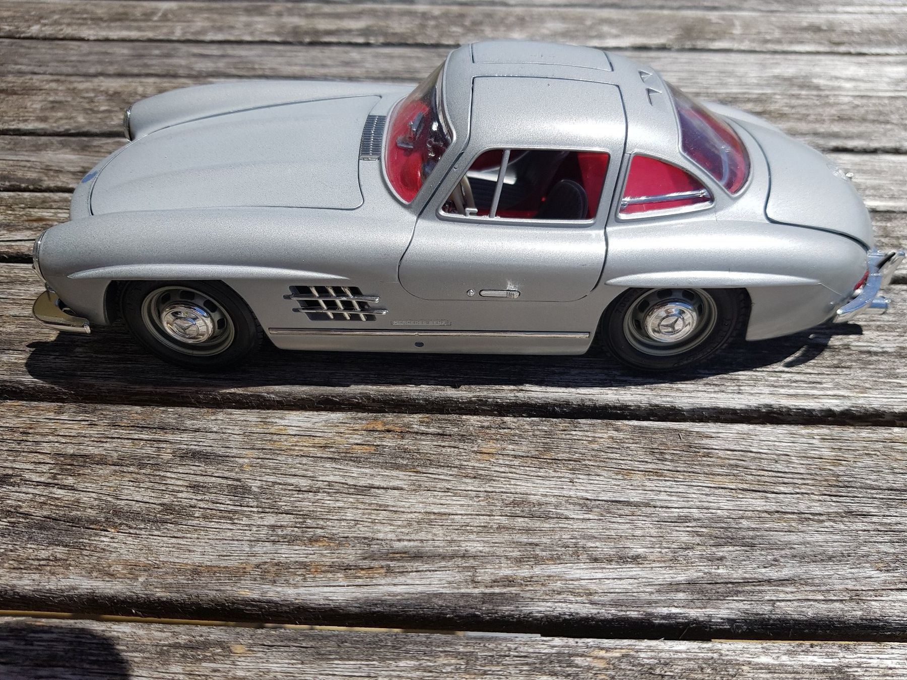 Mercedes-Benz Modellini d'auto: Mercedes 300 SL 1954 Modellauto grau – Usato da Jona venduto da dampfnuggi 2