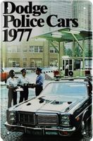 Blechschild-DODGE POLICE CARS 1977