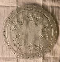 Vintage Tortenplatte mit Blumenmuster