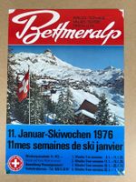 Vintage Ski Poster Bettmeralp 1976 Schweiz extrem selten