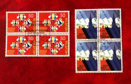 4 er Block Nr.805/806 mit VollStempel Bern