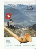 Kriens Stocker Alphorn Werbekarte ca. 1980
