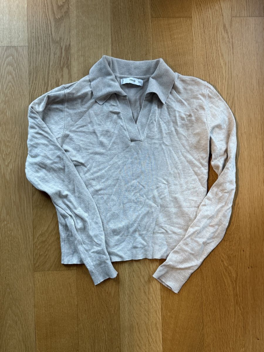 Maglioni & Felpe: Mango Strickpullover mit Kragen, Beige, Grösse S – Nuovo (secondo la descrizione) da Ebikon venduto da her_82yr