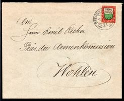 1919 / PRO JUVENTUTE J13 auf Briefumschlag