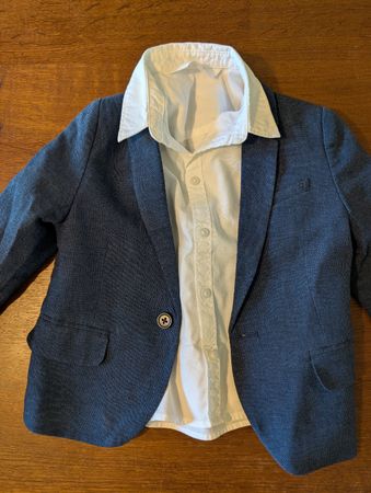 H&M Set, Blazer & Hemd, Grösse 98, Top Zustand für Fest!