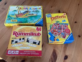 Rummikub, Schatzsuche, Differix - 3 Spiele für Kinder!