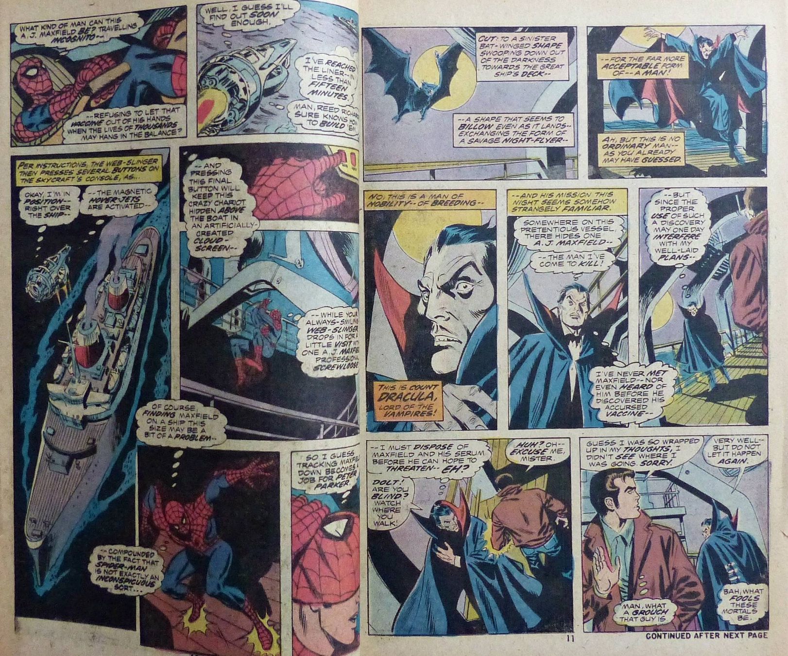 Fumetti: SPIDER-MAN GIANT SIZE #1 AND DRACULA MARVEL 1974 – Usato da Lugano venduto da YouWantUS 3