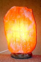 Salzkristalllampe Glühwendel-Glühbirne Höhe 33 cm