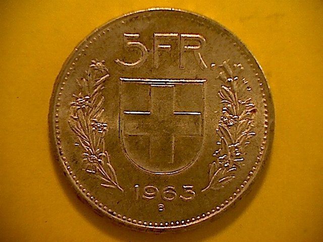 Tutti le monete: 5 Fr. 1965 – Usato da Buchs AG venduto da Ged8