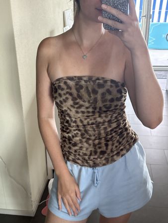 Damen Bustier Zara Leo Print Grösse M guter Zustand
