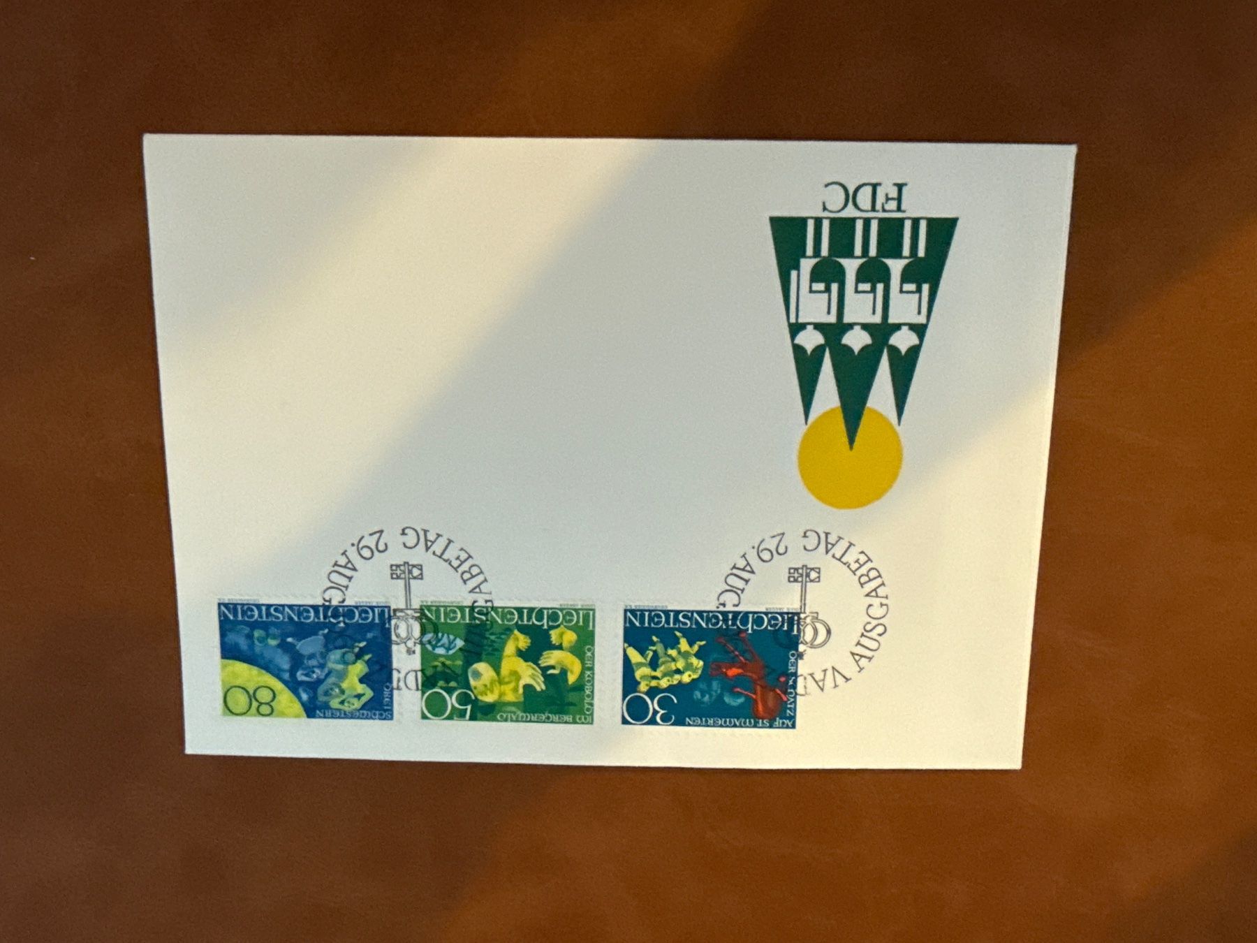 Tutti i francobolli: 2x FDC Ersttagscouvert, Lichtenstein – Nuovo e nell'imballaggio originale da Steinhausen venduto da Qualifly2022 2