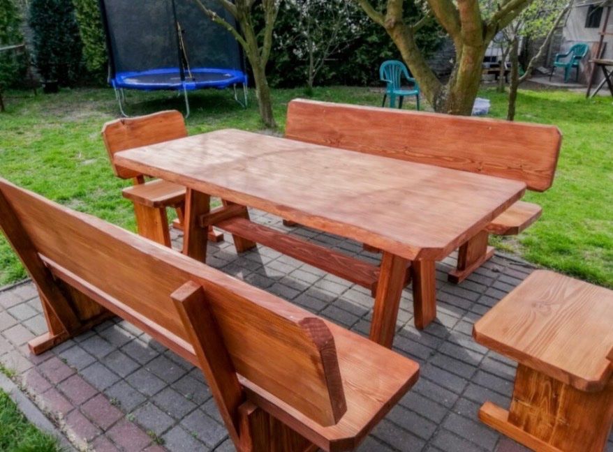 Tischset: Gartenmöbel aus Massivholz – Neu (gemäss Beschreibung) aus Grenchen von inf_h9fb 4
