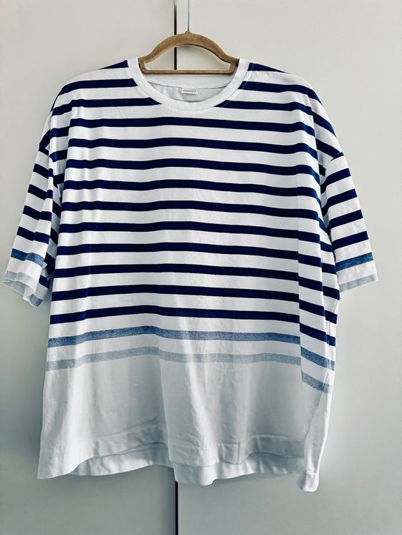 T Shirt Gestreift Blau Weiss