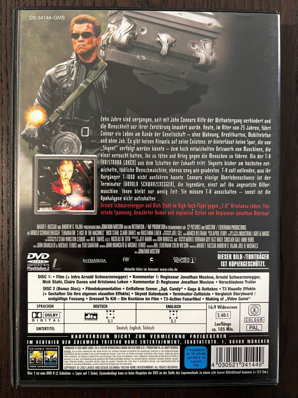 Alle DVDs: Terminator 3 – Gebraucht aus Zürich von FilmFreunde 1