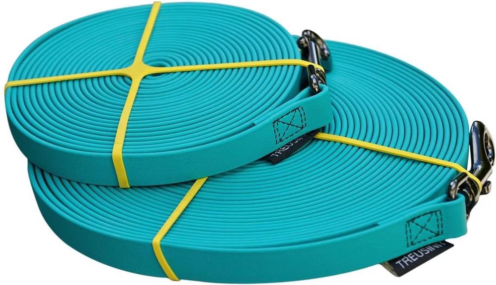 Guinzagli & Collari: Laisse longue Treusing Lines: Turquoise, Durable, Secure – Nuovo (secondo la descrizione) da Zürich venduto da NinaS86