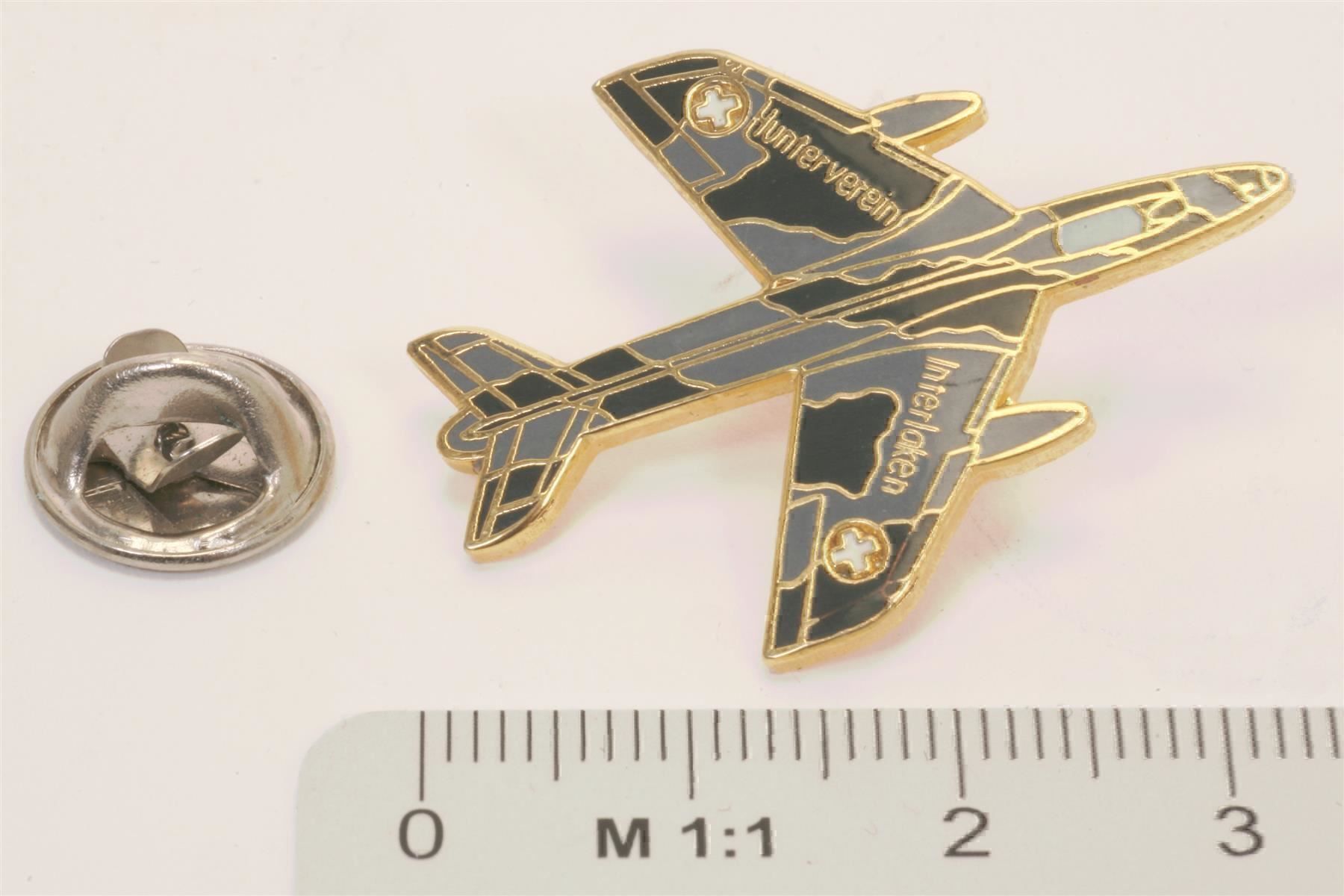 Schweizer Armee Placchette & Badge: Swiss Air Force-Pin Hunter Nr.184 Rare – Usato da Bassersdorf venduto da Sugo
