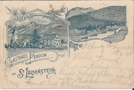Karte St. Luziensteig (Gasthaus u. Pension 1900)